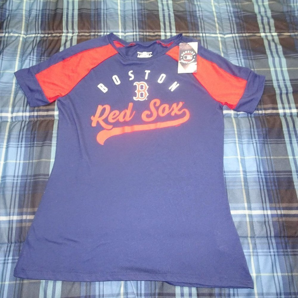 NWT MLB Boston Red Sox Blue Shirt Size Medium NEW